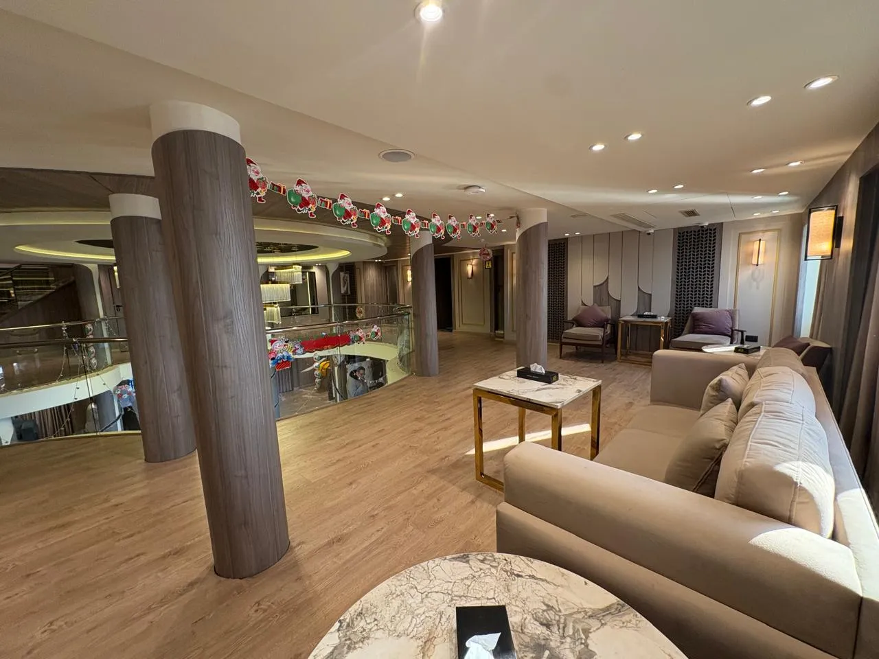 Lounge aboard the Royal Liberty Nile cruise